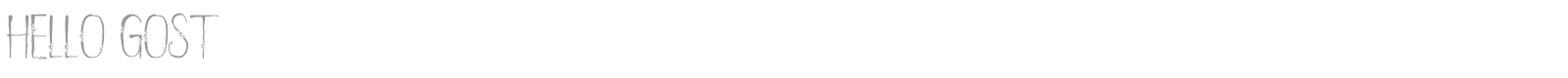Hello Gost font preview